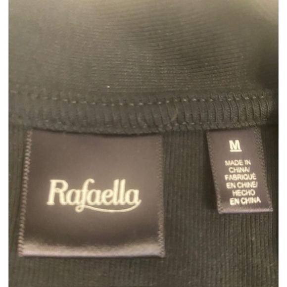 Rafaella Black Open Front Cardigan Metal Stud Embellished Woman's Size‎ Medium - Picture 4 of 5